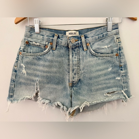 AGOLDE Parker Cut Off Shorts | Size 24 - Picture 2 of 8